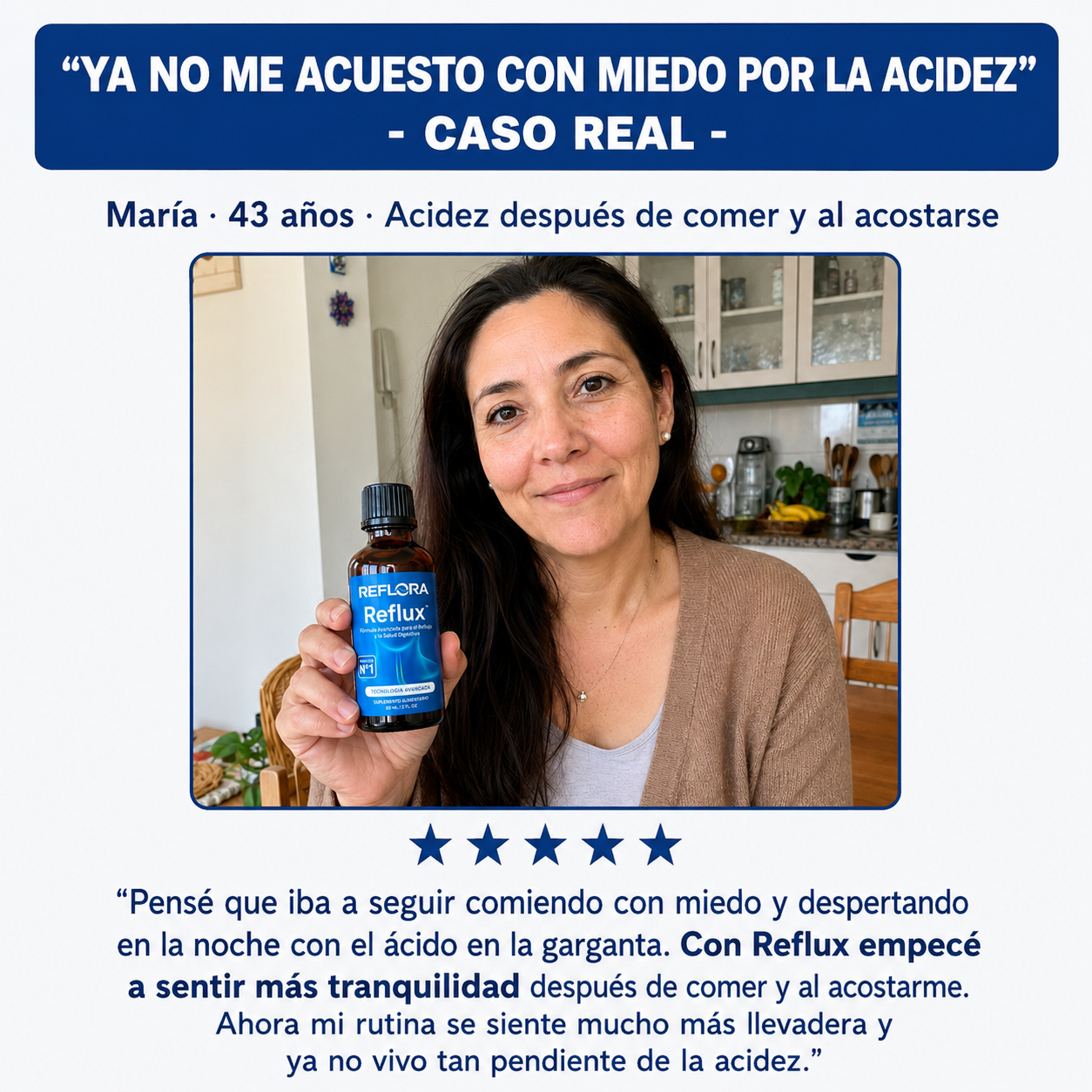 Reflora® | Alivio para la Acidez que Vuelve Después de Comer o al Acostarte